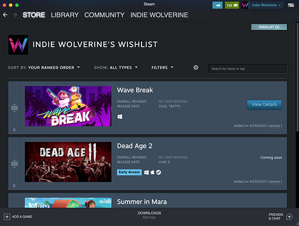 The List on Steam